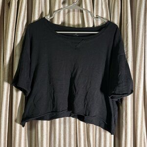 Faded Charcoal Cropped Tee